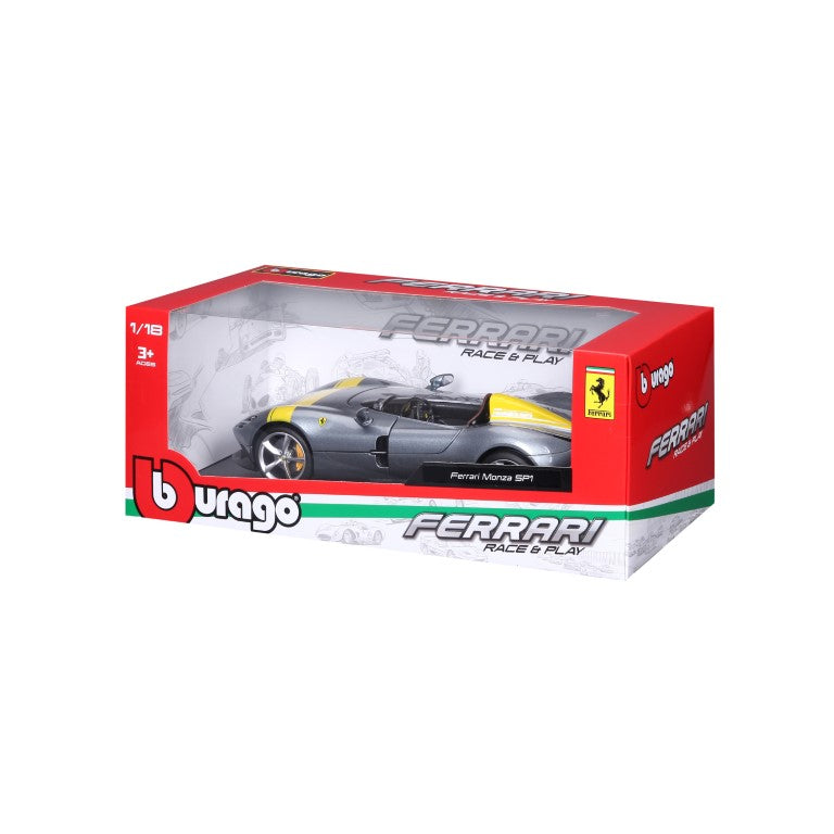 18-16013 - Bburago - 1:18 - Ferrari  R&P - Ferrari  Monza SP1 - Grigio