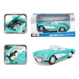 10-31275 Maisto - 1957 Chevrolet Corvette - 1:24 - azzurro