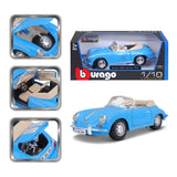 18-12025 - Bburago - 1:18 - Porsche 356B Cabriolet (1961)- Blu