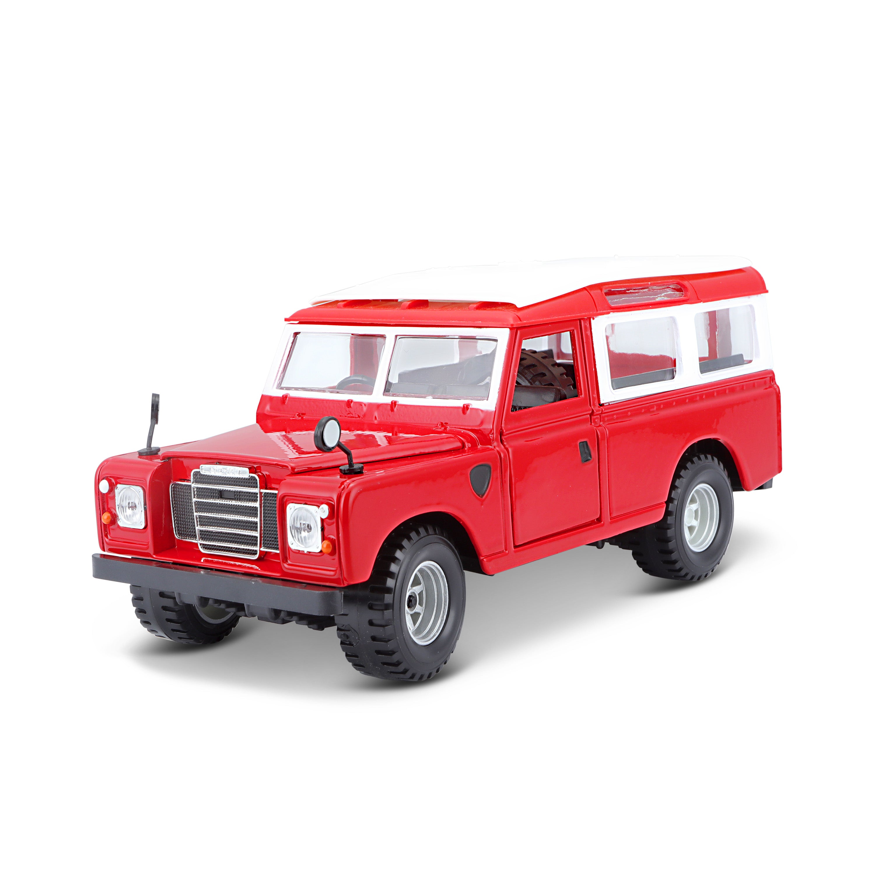 18-22063 Bburago - Land Rover Series II, rossa - Scala 1:24