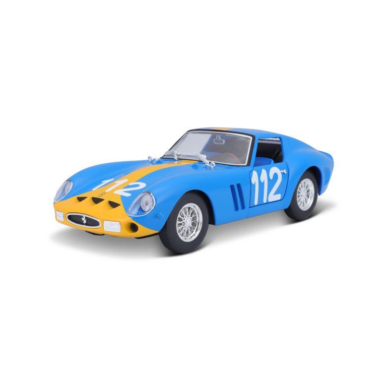 Bburago 21098BL Porsche Taycan Turbo S Scala 1:24, Colore Blu, Modellino In Metallo Da Collezione