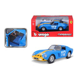 18-26305 Bburago Ferrari Racing -  Ferrari 250 GTO, blu - Scala 1:24