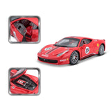 18-26302 Bburago Ferrari Racing  - 458 Challenge - 1:24