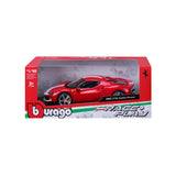 18-16017 - Bburago - Ferrari R&P -296 GTB Assetto Fiorano - Rossa/Bianca