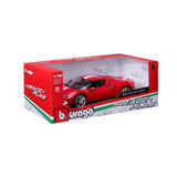 18-16017 - Bburago - Ferrari R&P -296 GTB Assetto Fiorano - Rossa/Bianca