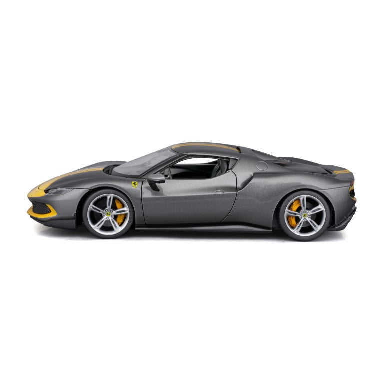 18-16017 GY - Bburago - 1:18 - Ferrari  R&P - 296 GTB Assetto Fiorano grigio