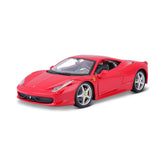 18-26003 Bburago Ferrari R&P - Ferrari 458 Italia, rossa - Scala 1:43