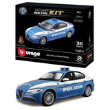 18-25129 Bburago 1:24 - Model  KIT - Alfa Romeo Giulia Polizia