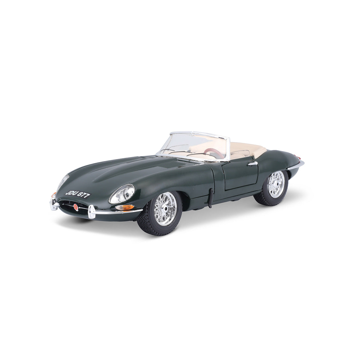 18-12046 - Bburago - 1:18 - 1961 Jaguar E-TYPE Cabrio - Verde