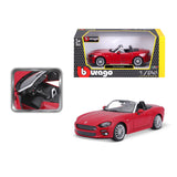 18-21083 Bburago - Fiat 124 Spider, rossa - Scala 1:24