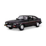 18-21093 Bburago - Ford Capri GT (1982), nera - Scala 1:24