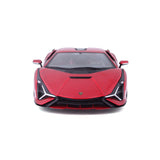 * 18-21099 RD Bburago - Lamborghini Sian FKP 37, rossa - Scala 1:24