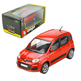 *18-22123 Bburago - Fiat Panda, rossa - Scala 1:24