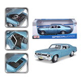 10-31132 - Bburago Maisto - 1:18 - 1970 CHEVROLET NOVA SS COUPE - Blu Met.