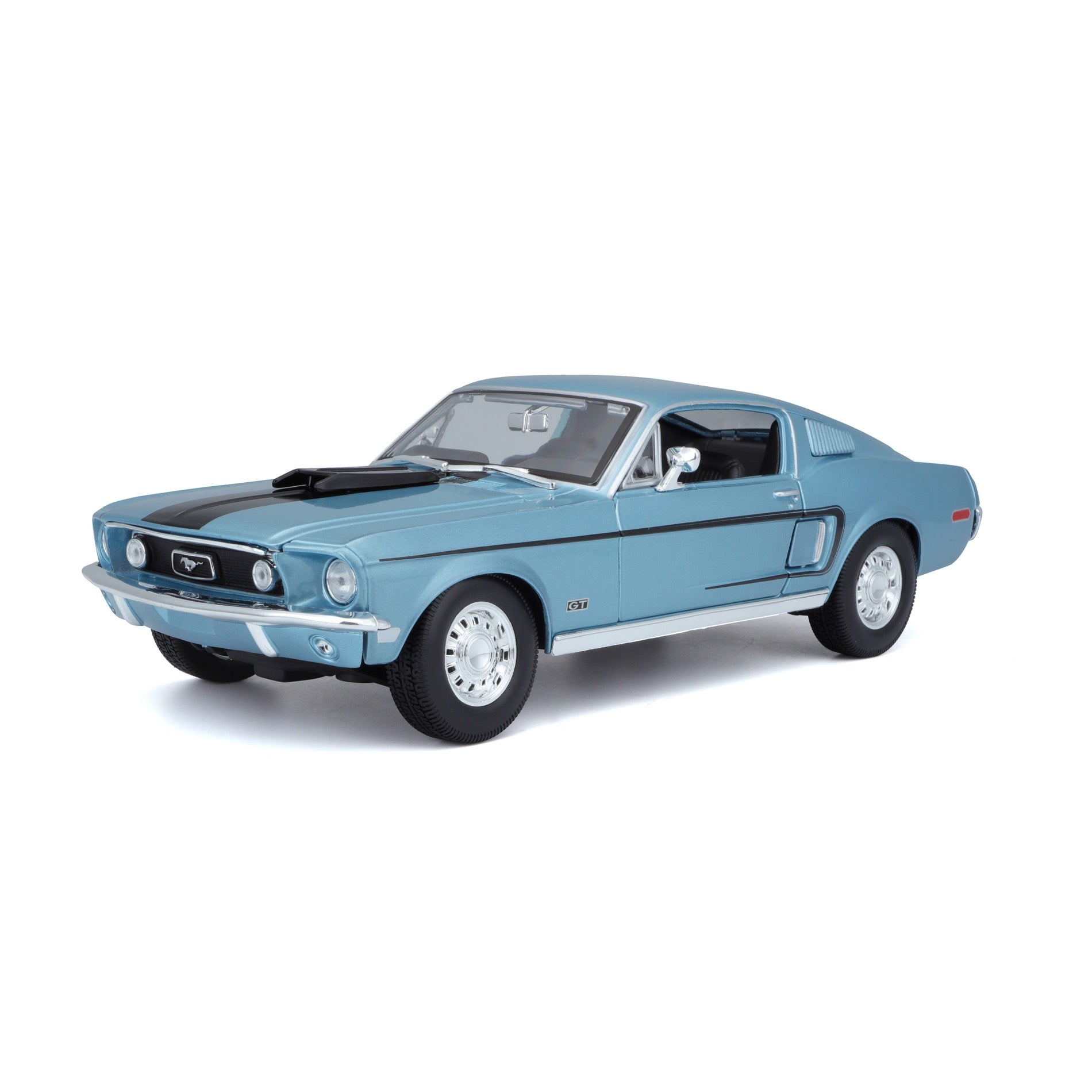 10-31167 Bburago Maisto 1:18 - Ford Mustang GT Cobra Jet FB 1968 Blu Met.
