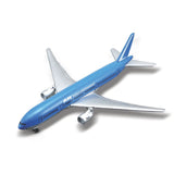 09109 Bburago Maisto - Boeing 777-200, blu e argento