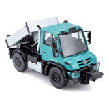 21238 Bburago Maisto - City Service: Camion Unimog, celeste o giallo