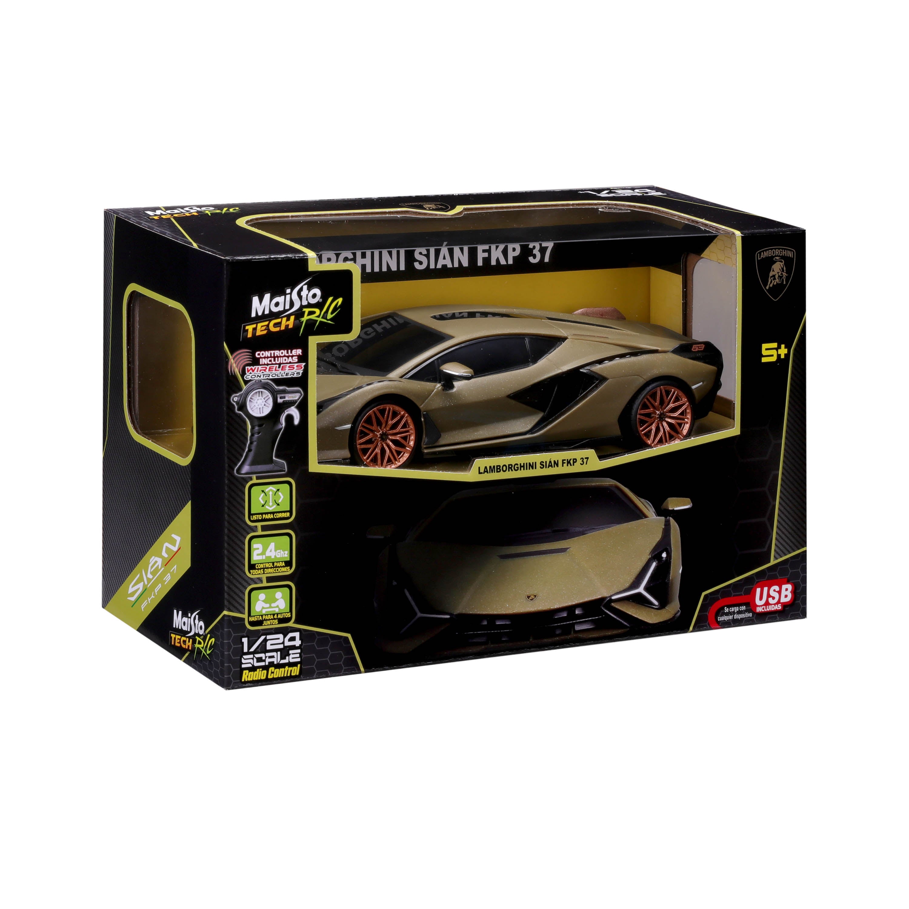 82580_82338 Bburago Maisto Tech RC LAMBORGHINI SIAN FKP 37 1:24 Special Pack