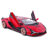 18-21102 RD Bburago - Lamborghini Sian FKP 37, rossa - Scala 1:24