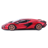 18-21102 RD Bburago - Lamborghini Sian FKP 37, rossa - Scala 1:24