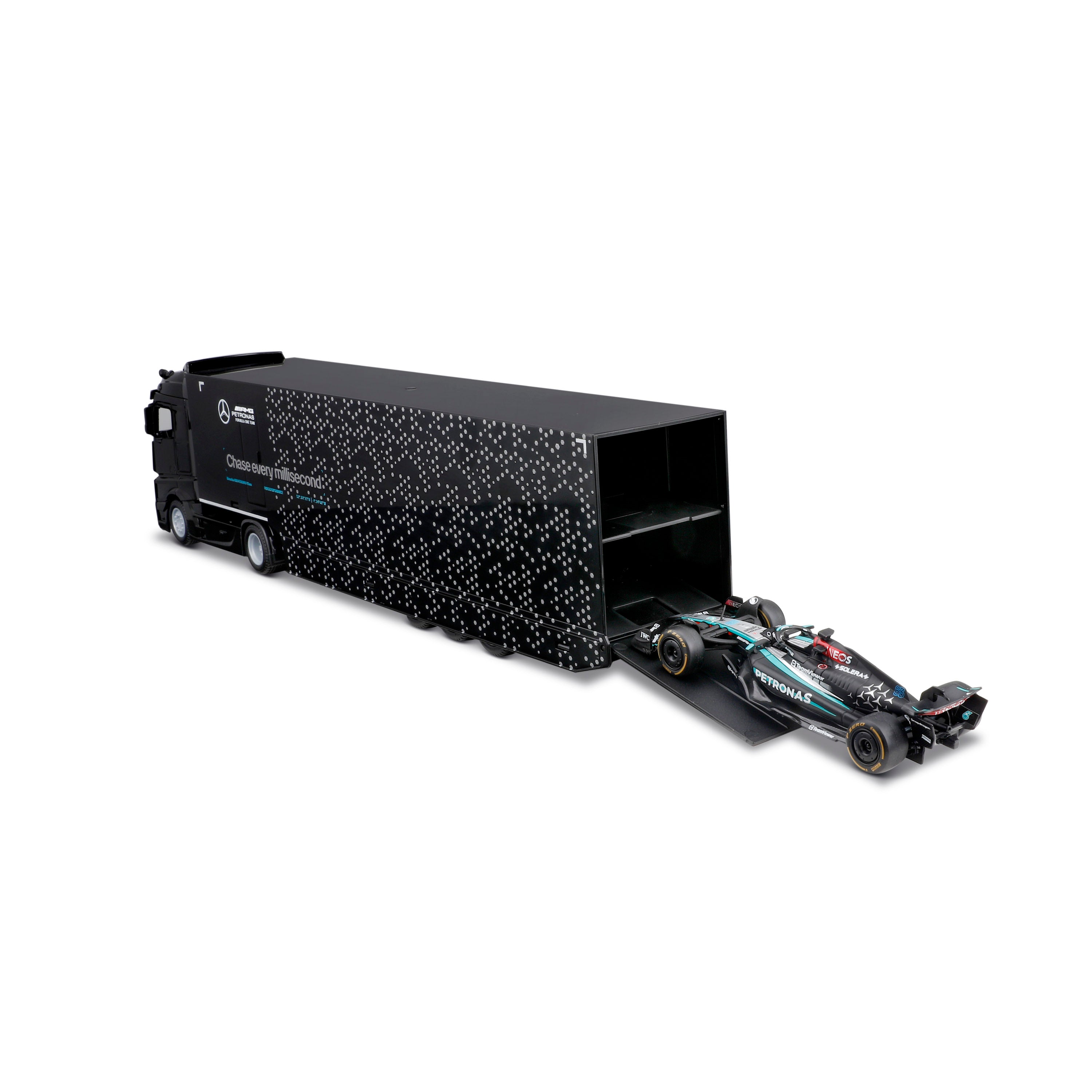 *18-38402 Bburago Mercedes-AMG Semi Truck con Mercedes Scala 1:43