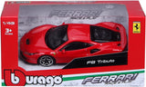 18-36054 Bburago Ferrari CDU F8 TRIBUTO Race+Play  - 1:43