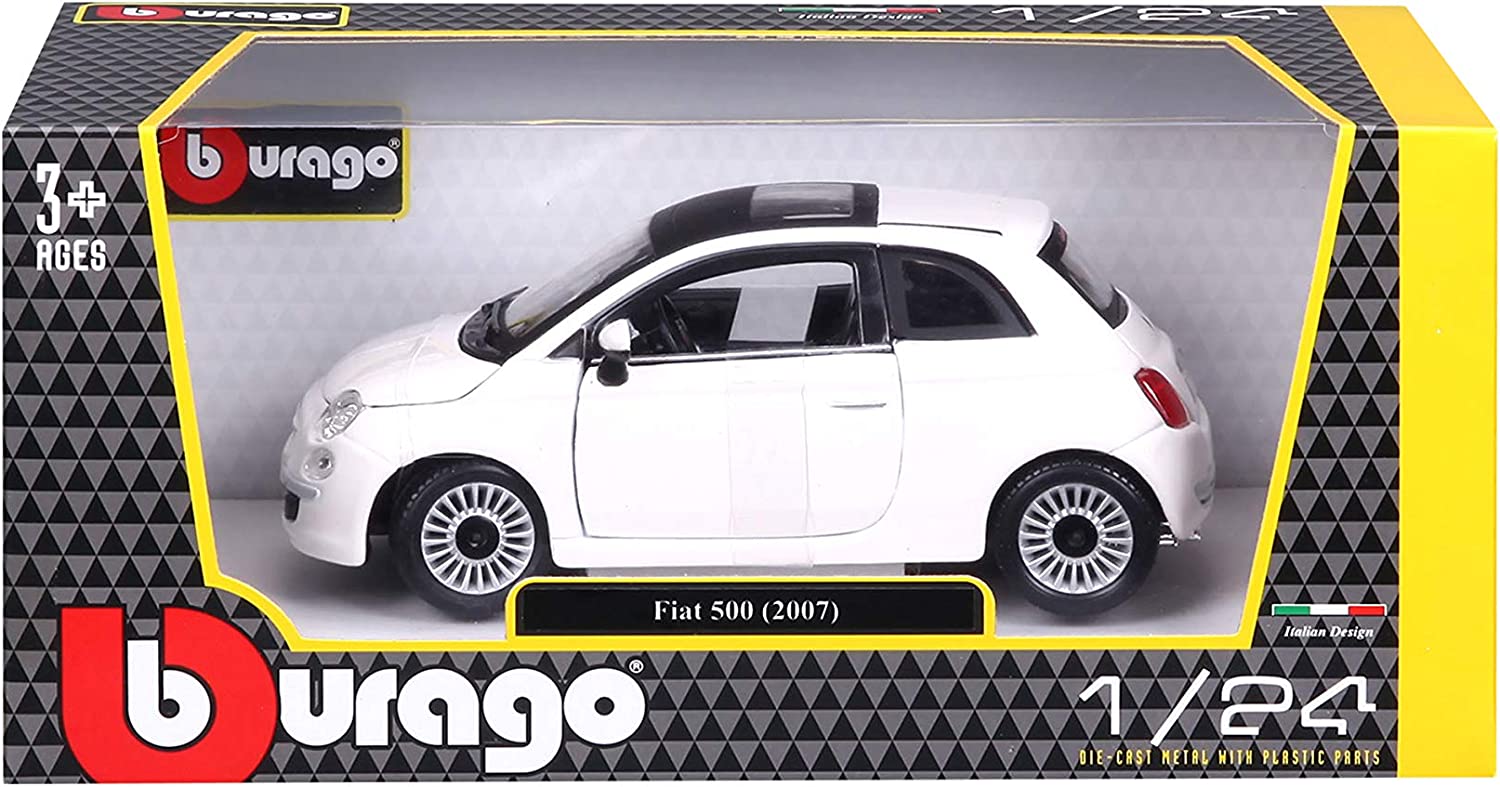 18-22106 - Bburago - 1:24 -  FIAT 500 - Bianca