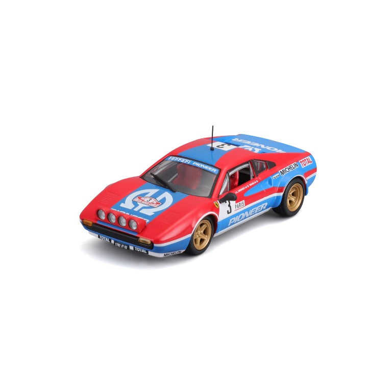 18-36304 - Bburago - 1:43 - Ferrari Racing - 308 GTB 1982 - #3 Rossa/Blu