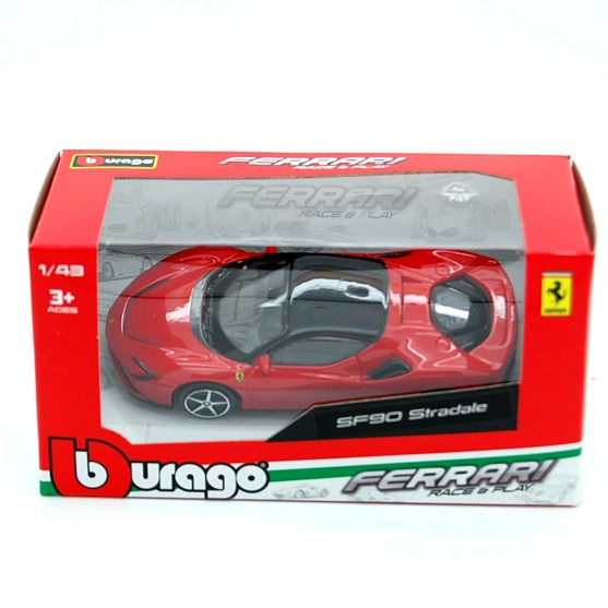 18-36053 - Bburago Ferrari  SF90 STRADALE Race+Play - 1:43