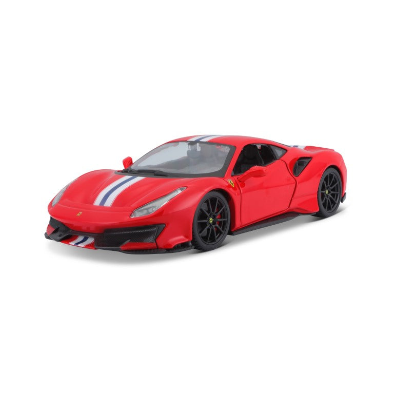 * 18-26026 RD Bburago Ferrari R&P - Ferrari 488 Pista, rossa - Scala 1:24