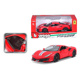 * 18-26026 RD Bburago Ferrari R&P - Ferrari 488 Pista, rossa - Scala 1:24