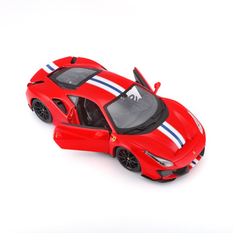 * 18-26026 RD Bburago Ferrari R&P - Ferrari 488 Pista, rossa - Scala 1:24