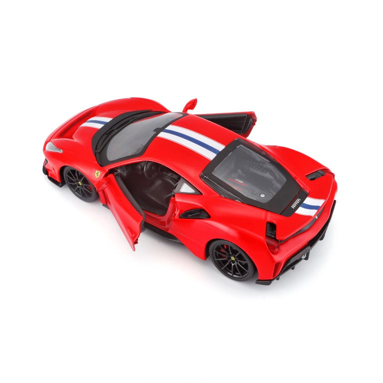 * 18-26026 RD Bburago Ferrari R&P - Ferrari 488 Pista, rossa - Scala 1:24