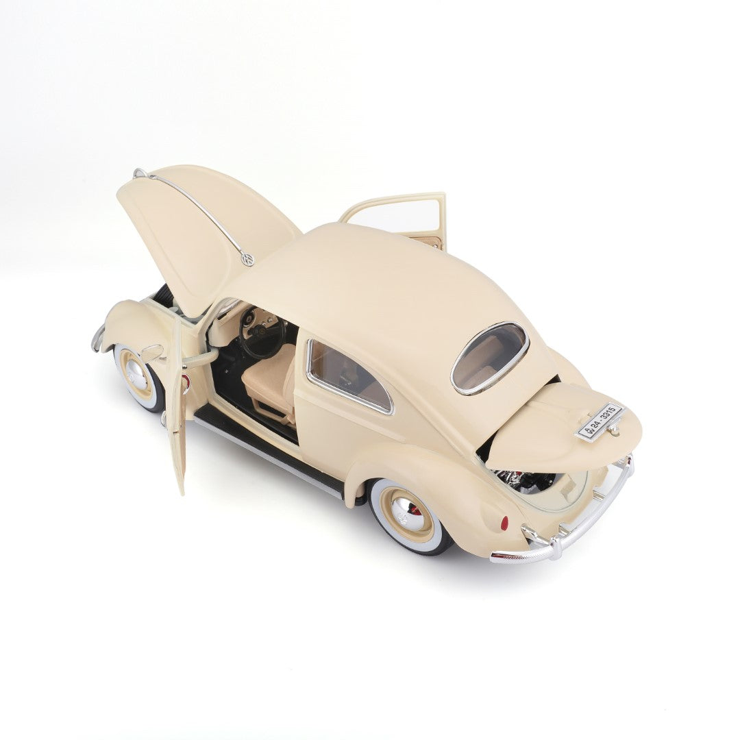 18-12029 CM Bburago - Volkswagen Kafer-Beetle (1955), beige - 1:18