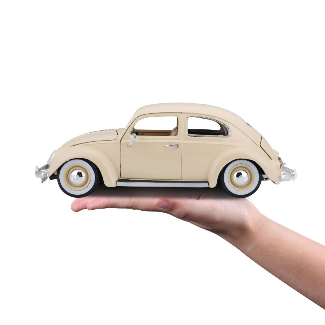 18-12029 CM Bburago - Volkswagen Kafer-Beetle (1955), beige - 1:18