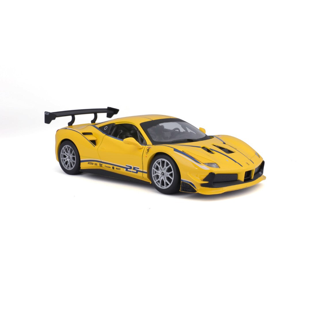 18-26307 Bburago Ferrari Racing - Ferrari 488 Challenge, gialla - 1:24