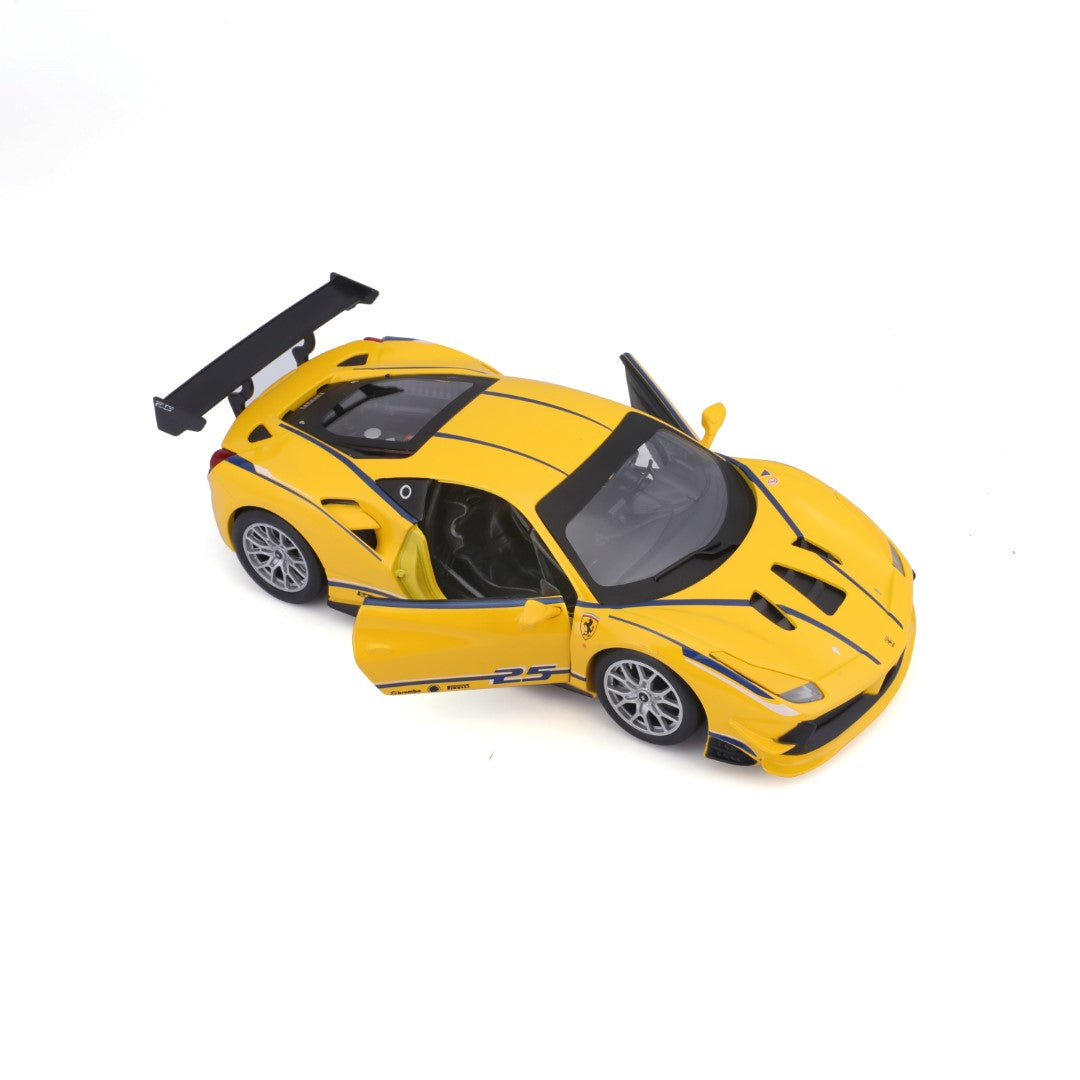 18-26307 Bburago Ferrari Racing - Ferrari 488 Challenge, gialla - 1:24