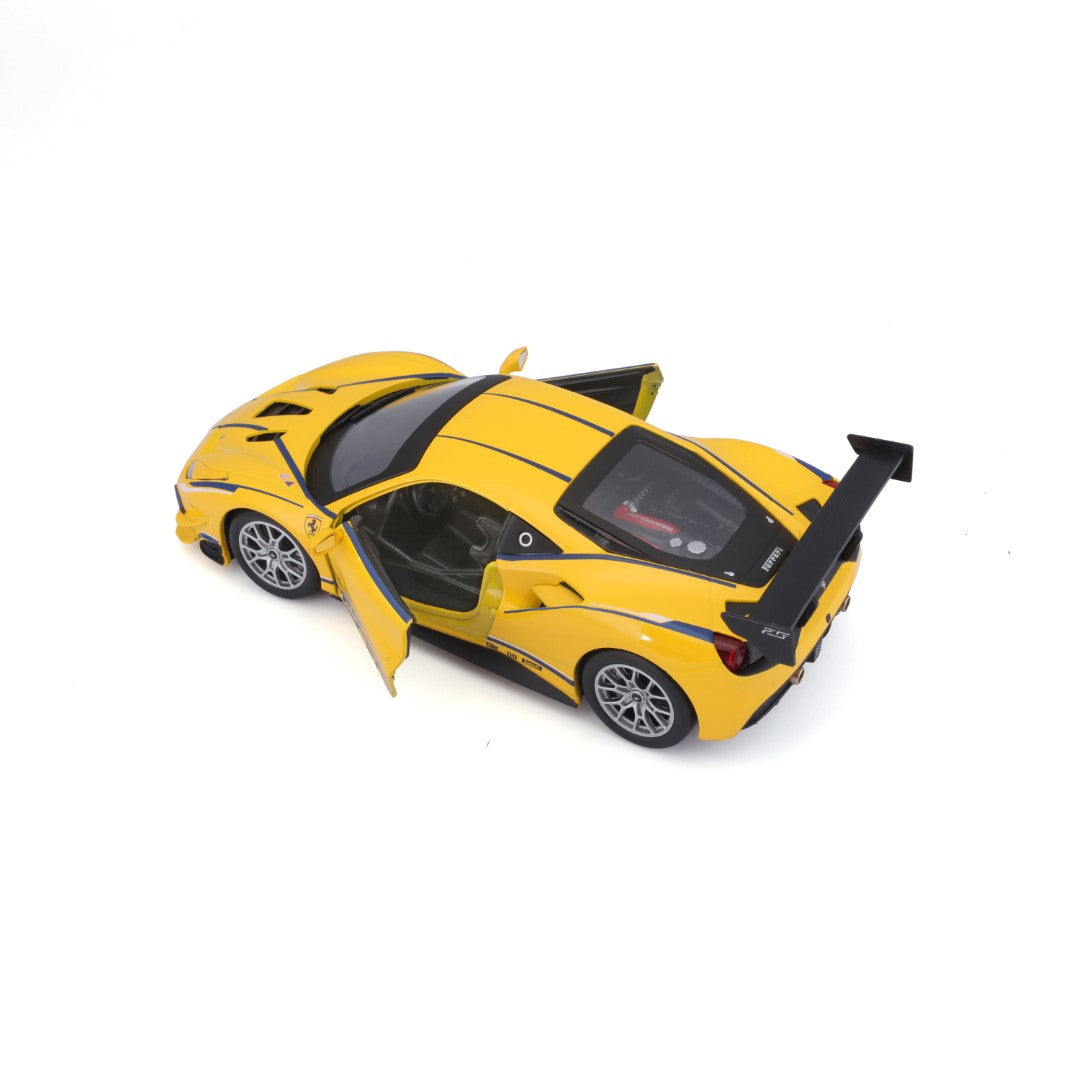 18-26307 Bburago Ferrari Racing - Ferrari 488 Challenge, gialla - 1:24