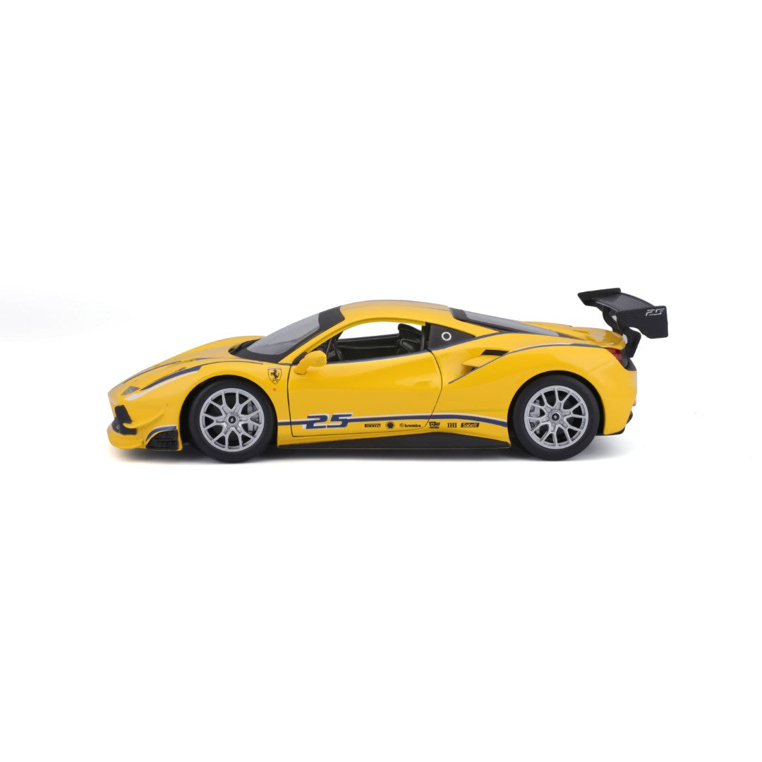 18-26307 Bburago Ferrari Racing - Ferrari 488 Challenge, gialla - 1:24