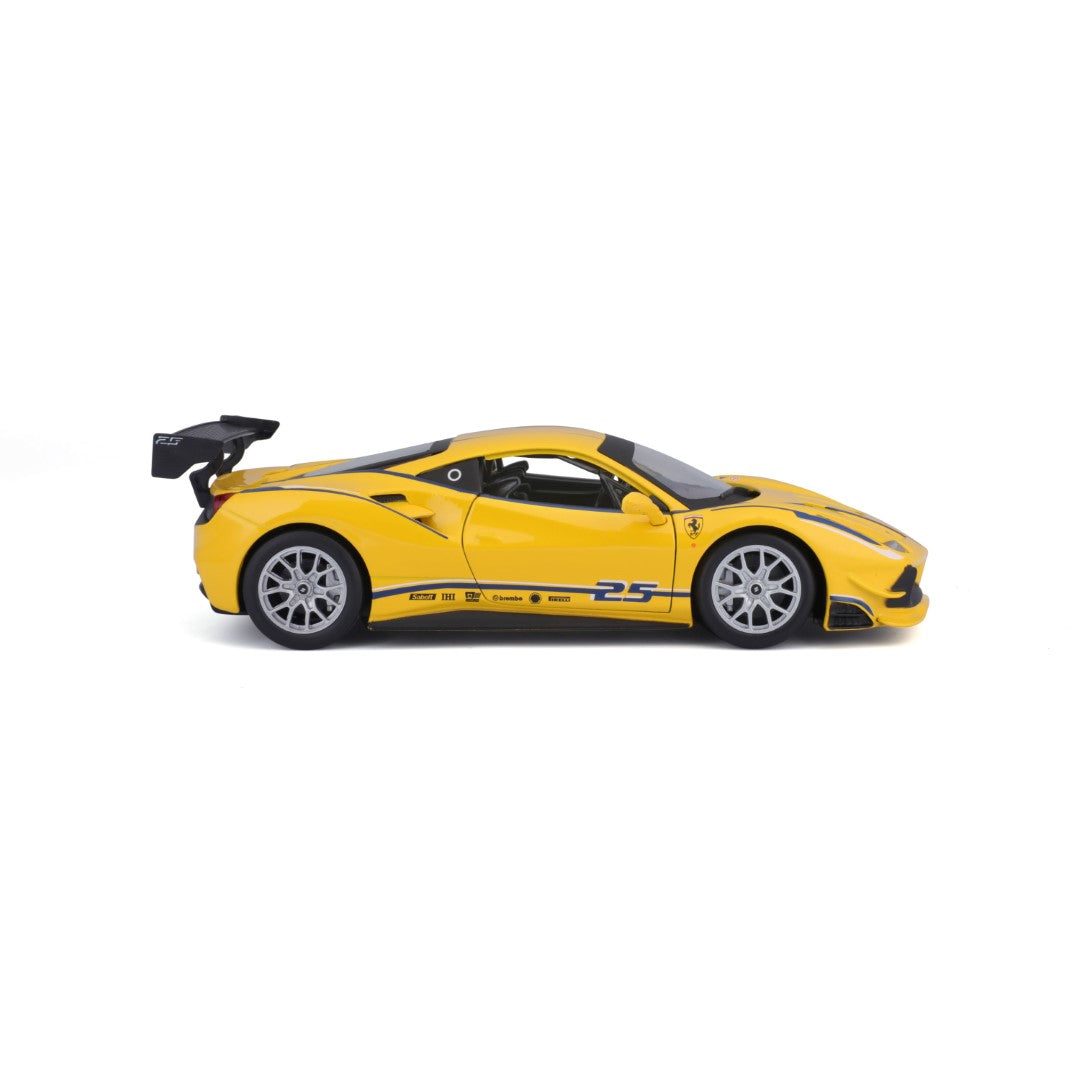 18-26307 Bburago Ferrari Racing - Ferrari 488 Challenge, gialla - 1:24