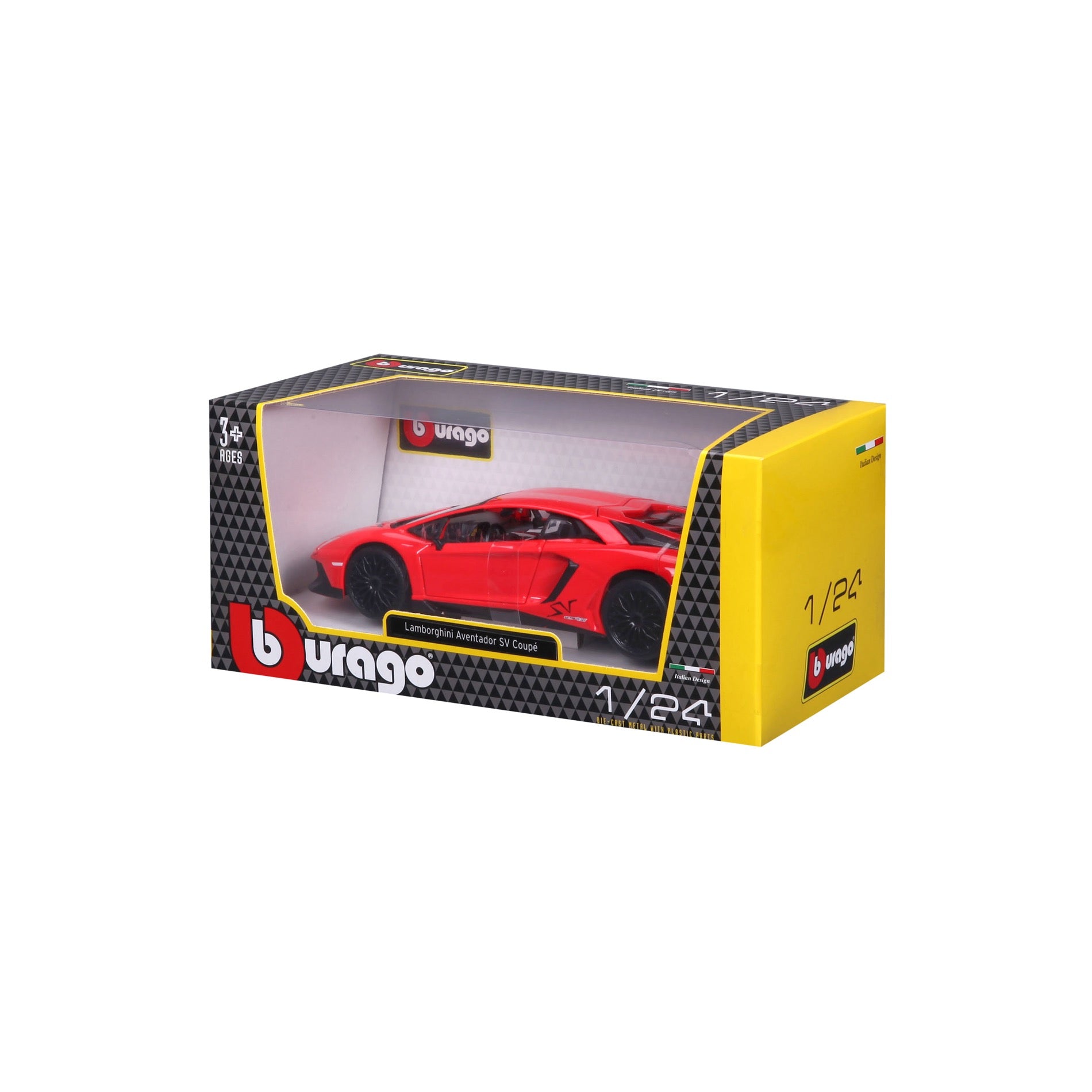 18-21079 - Bburago - 1:24 - Lamborghini Aventador SV Coupé - Red – bburago -shop