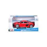 31513 RD Bburago Maisto - Audi R8 V10 plus, rossa - Scala 1:24