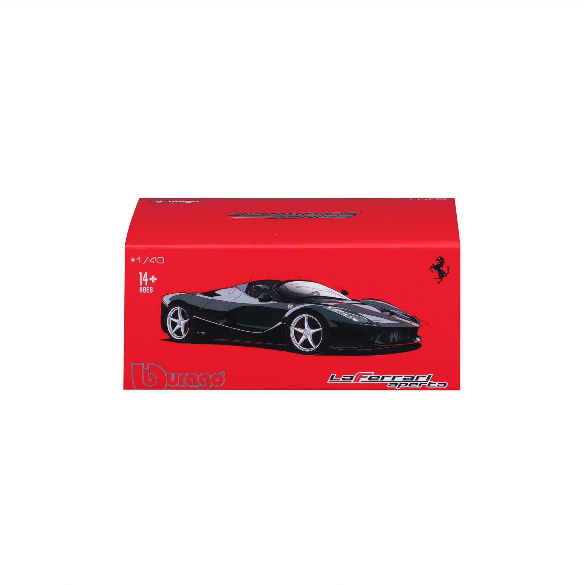 18-36907 RD Bburago 1:43 Ferrari Signature LaFerrari Aperta Red