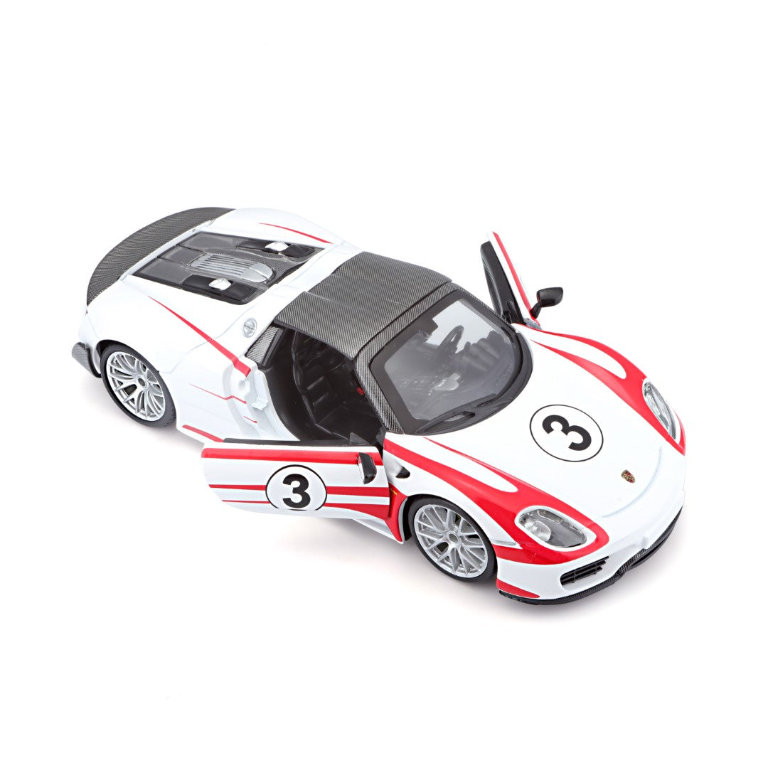 18-28009 Bburago Race- 1:24 - Porsche 918 Spyder - Weissach