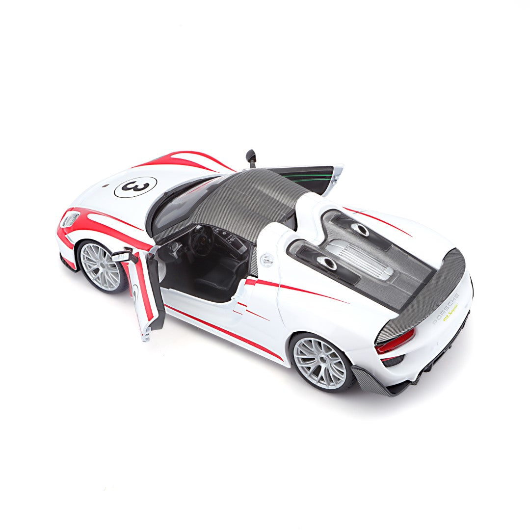 18-28009 Bburago Race- 1:24 - Porsche 918 Spyder - Weissach