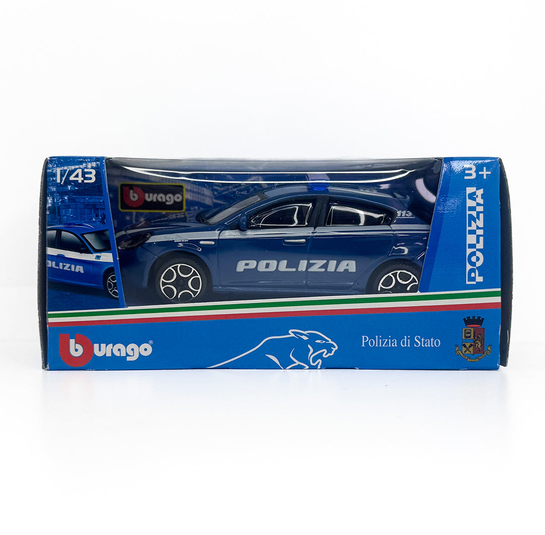 18-30387 (28-30329) Bburago - Alfa Romeo Giulia Polizia - Scala 1:43