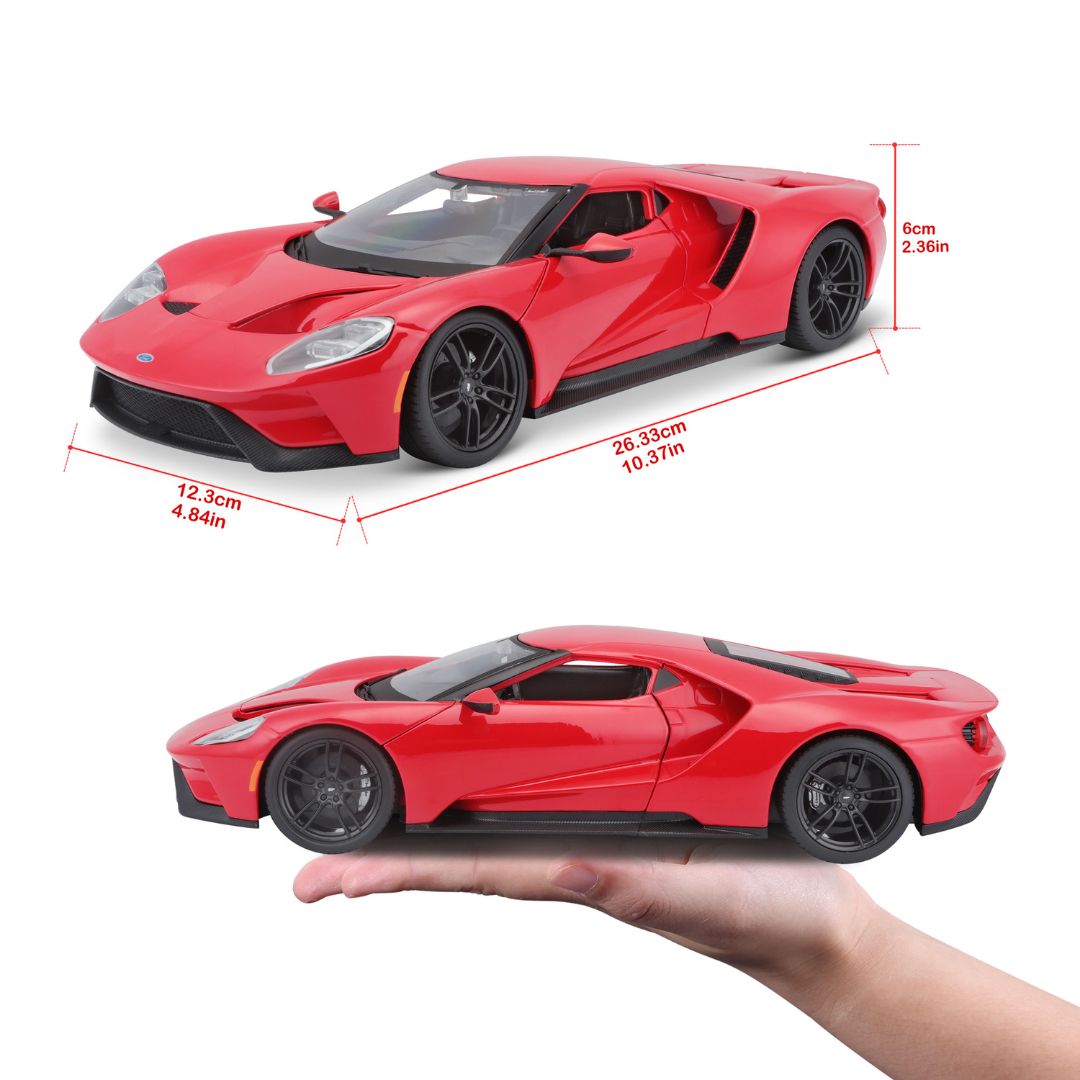 31384 RD Bburago Maisto - Ford GT (2017), rossa - Scala 1:18