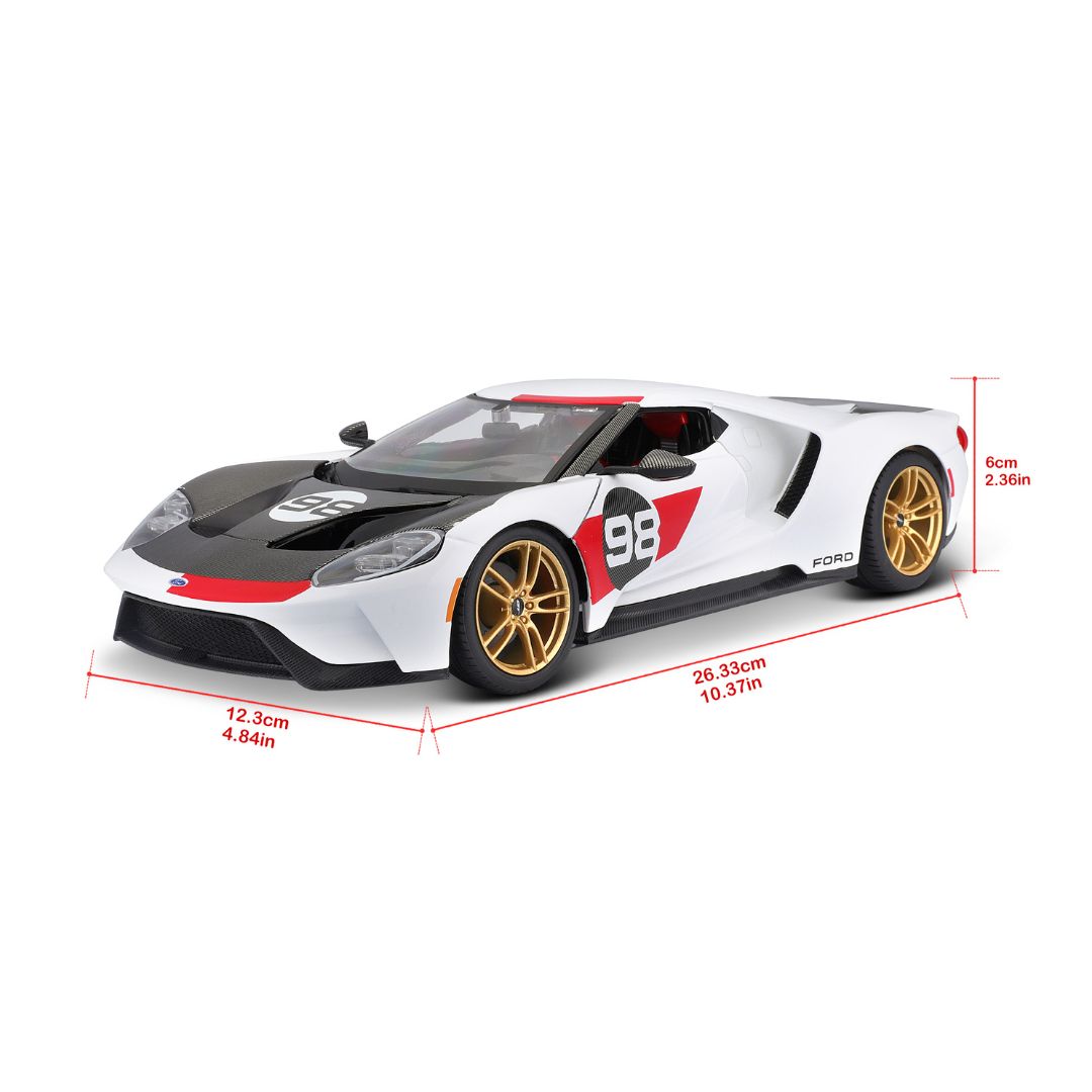 313901:18 - 2021 Ford GT Heritage Bianca (#98)