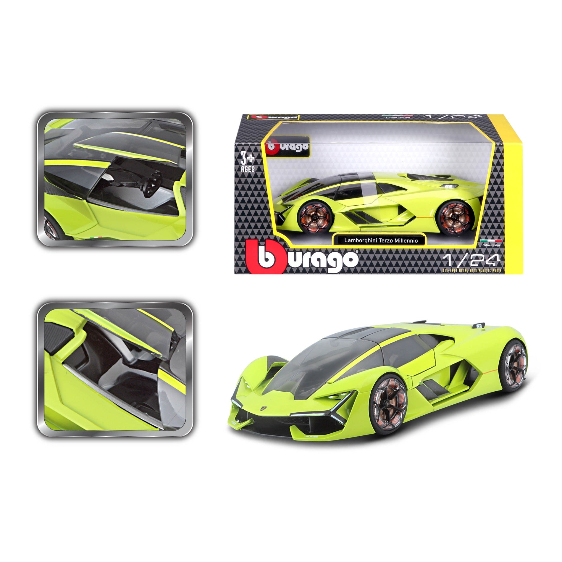 18-21094 - Bburago - 1:24 - Lamborghini Terzo Millennio -verde