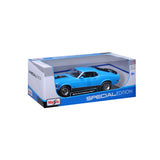 925759.004 - Bburago Maisto - Ford Mustang Mach 1 (1970) - 1:18 - BLU